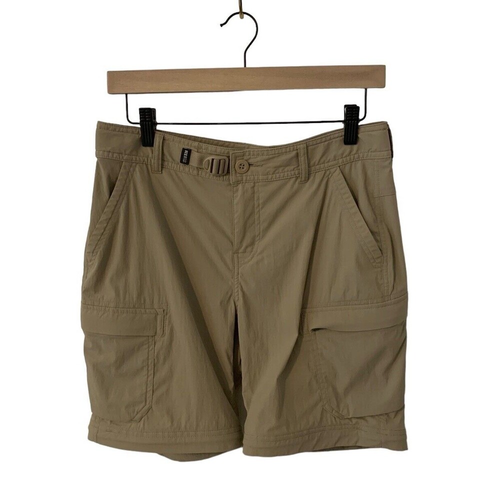 REI Co-Op Women's Size 6 Sahara Relaxed Fit Hiking Shorts Pockets Stretch Beige